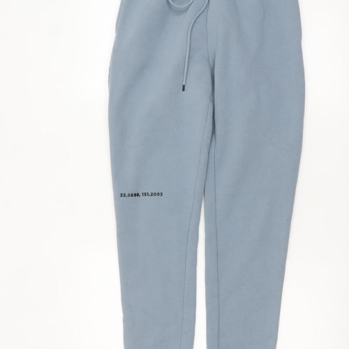 Meshki Men's Blue XS Fleece Jogger Sweatpants with Drawstring Waist