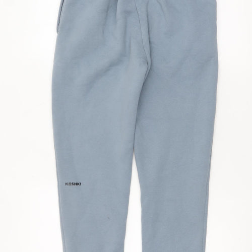 Meshki Men's Blue XS Fleece Jogger Sweatpants with Drawstring Waist