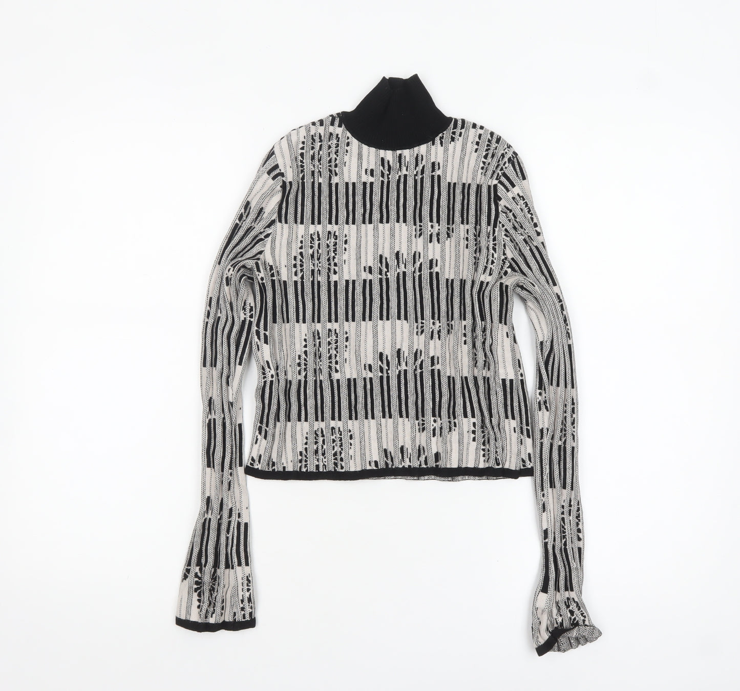 MAX&Co. Women's Black Roll Neck Knit Pullover Jumper Size S