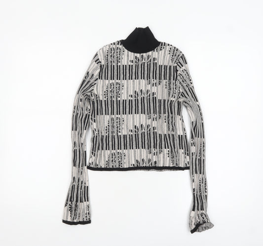 MAX&Co. Women's Black Roll Neck Knit Pullover Jumper Size S