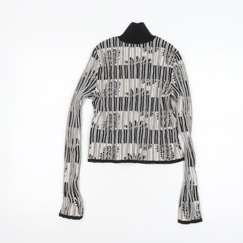 MAX&Co. Women's Black Roll Neck Knit Pullover Jumper Size S