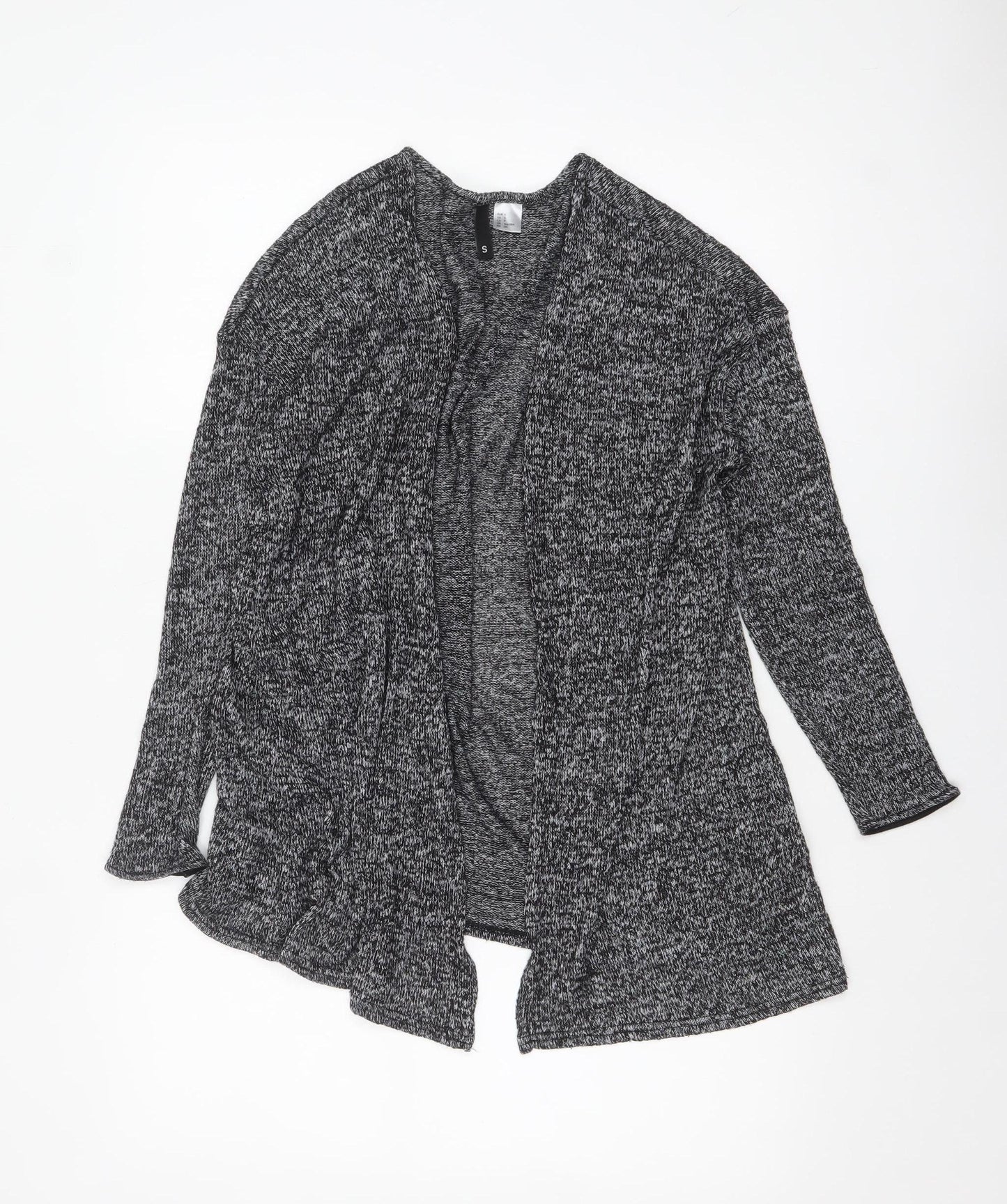 H&M Divided Women's Grey Knit Long Sleeve Open Cardigan Size S