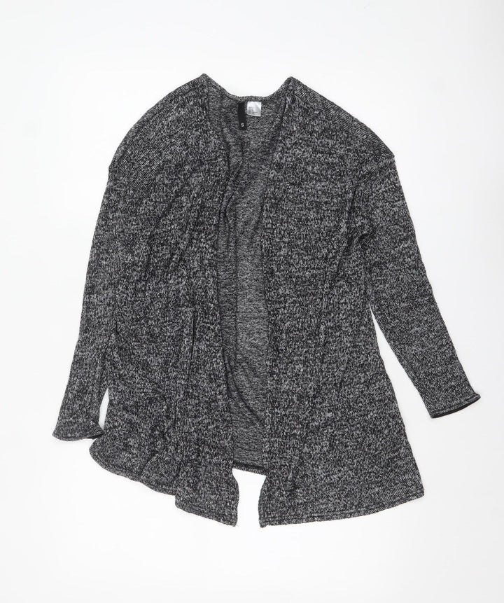H&M Divided Women's Grey Knit Long Sleeve Open Cardigan Size S