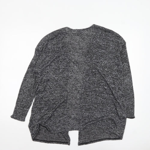 H&M Divided Women's Grey Knit Long Sleeve Open Cardigan Size S