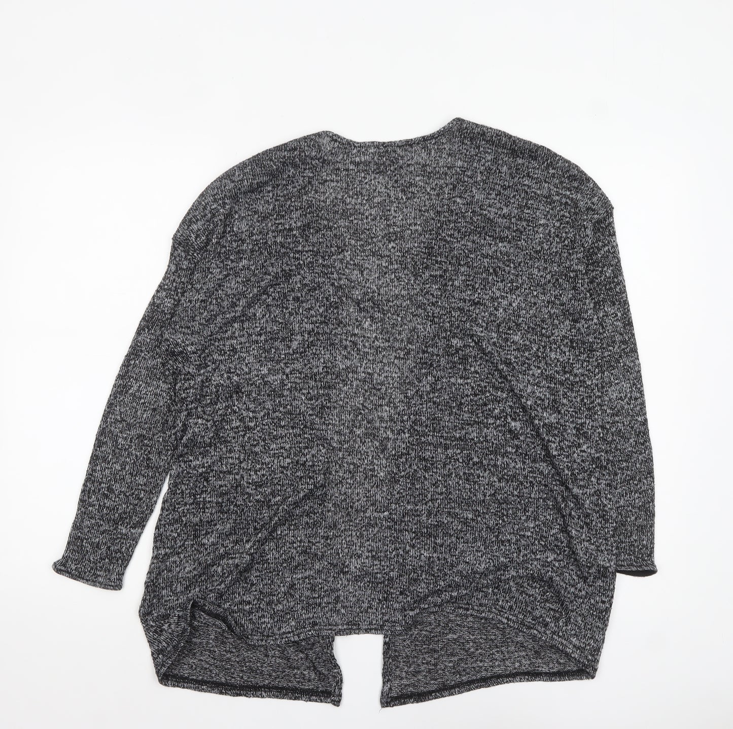 H&M Divided Women's Grey Knit Long Sleeve Open Cardigan Size S