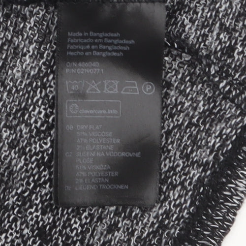 H&M Divided Women's Grey Knit Long Sleeve Open Cardigan Size S