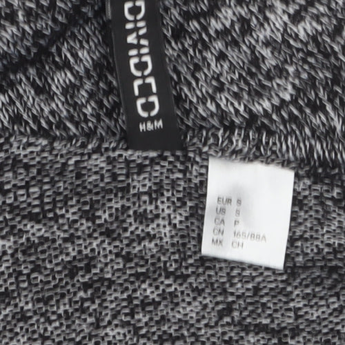 H&M Divided Women's Grey Knit Long Sleeve Open Cardigan Size S