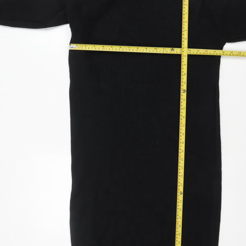 Blue Vanilla Women’s Black Knit Roll Neck Jumper Dress M/L
