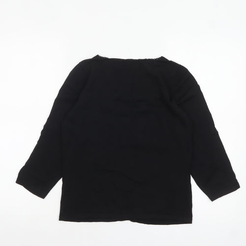 Marks and Spencer Women's Black 3/4 Sleeve Knit Blouse Size 12