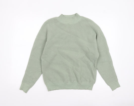Oliver Bonas Women’s Green Mock Neck Knit Jumper Size 6