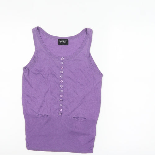 Soaked in Luxury Women's Purple Knit Tank Top XS