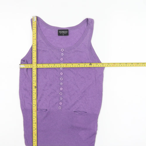 Soaked in Luxury Women's Purple Knit Tank Top XS
