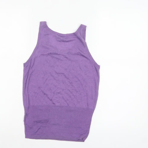 Soaked in Luxury Women's Purple Knit Tank Top XS