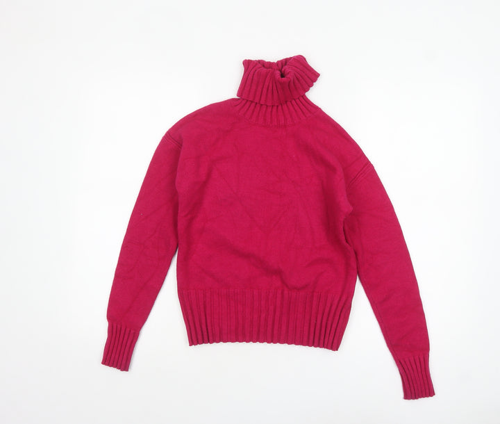 Banana Republic Women Red Roll Neck Knit Jumper XXS