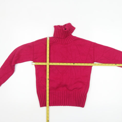 Banana Republic Women Red Roll Neck Knit Jumper XXS