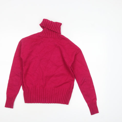 Banana Republic Women Red Roll Neck Knit Jumper XXS
