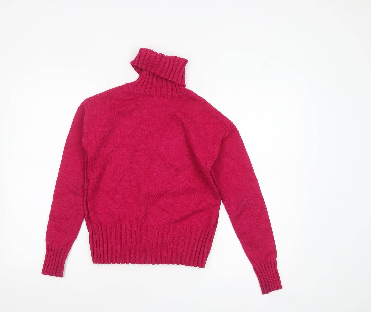 Banana Republic Women Red Roll Neck Knit Jumper XXS
