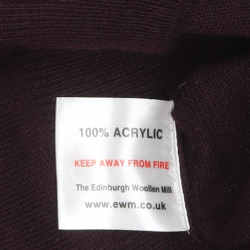 James Pringle Mens Brown V-Neck Acrylic Jumper Medium