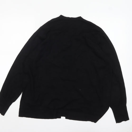 Cyrus Women Black L Knit Cardigan Lightweight Open Front