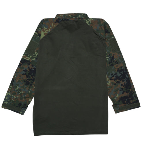 Mil-Tec Men's Green Camouflage 1/4 Zip Military Sweatshirt XL