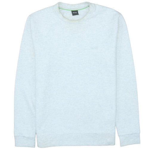 Hugo Boss Men's Grey Crew Neck Pullover Sweatshirt M Regular Fit