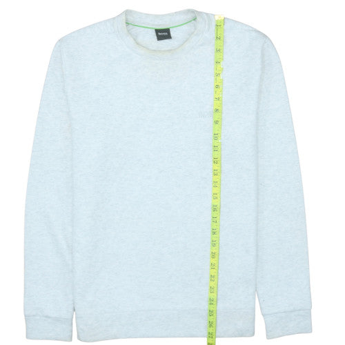 Hugo Boss Men's Grey Crew Neck Pullover Sweatshirt M Regular Fit