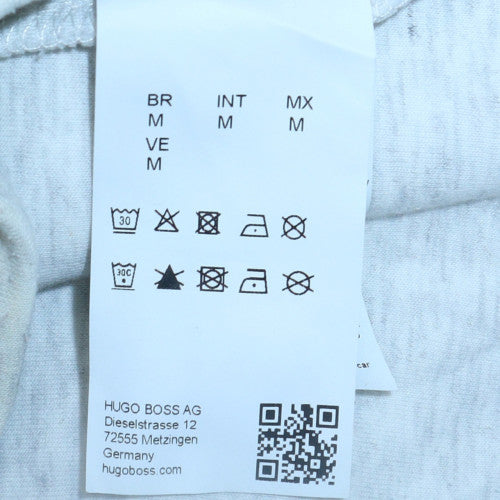 Hugo Boss Men's Grey Crew Neck Pullover Sweatshirt M Regular Fit