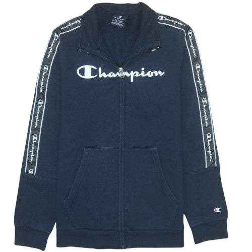 Champion Boys Blue 13-14 Years Track Jacket Full Zip Fleece Activewear