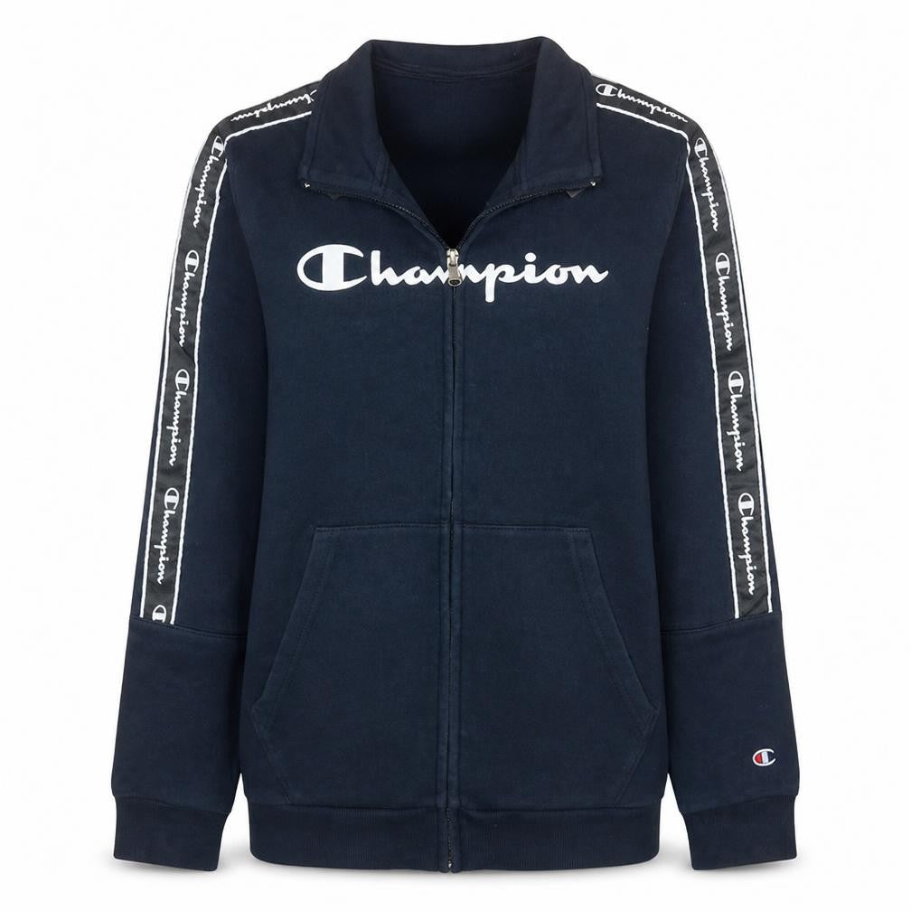 Champion Boys Blue 13-14 Years Track Jacket Full Zip Fleece Activewear