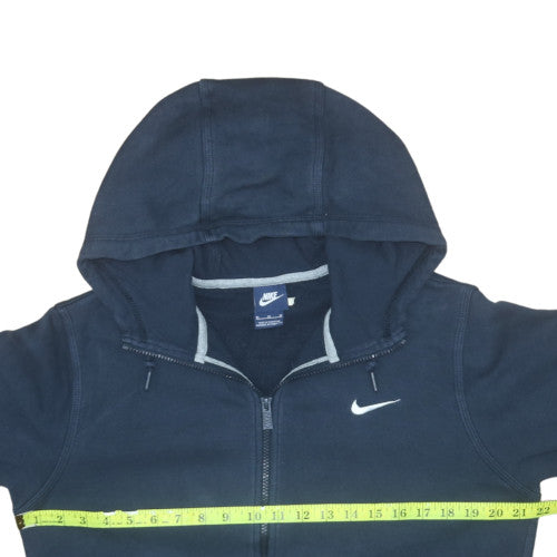 Nike Men's Navy Full Zip Hoodie M Cotton Blend Sportswear