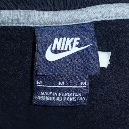Nike Men's Navy Full Zip Hoodie M Cotton Blend Sportswear