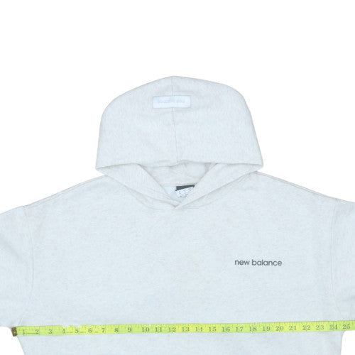 New Balance Womens White Pullover Hoodie Size M Boston Print