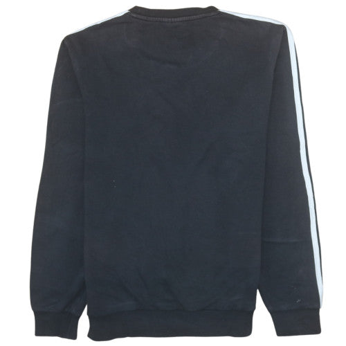 Adidas Women Black S Pullover Sweatshirt Logo Long Sleeve Crew Neck