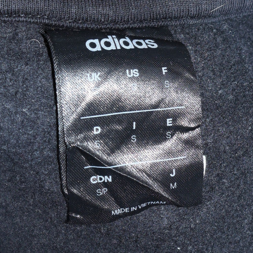 Adidas Women Black S Pullover Sweatshirt Logo Long Sleeve Crew Neck