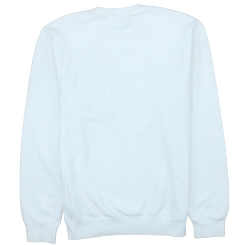 Champion Mens White Medium Crew Neck Pullover Sweatshirt