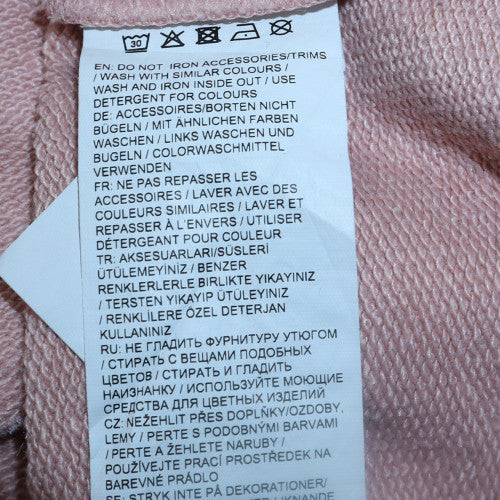 Puma Women Pink Logo Crew Neck Pullover Sweatshirt Size 10