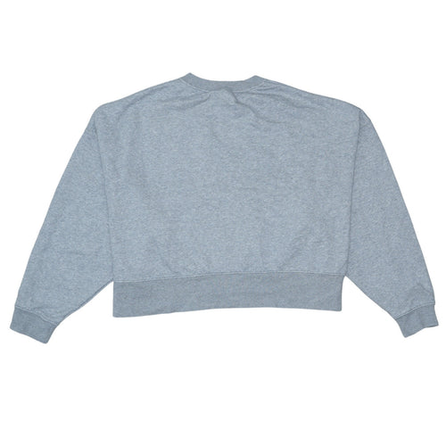 Nike Women Grey Crew Neck Pullover Sweatshirt Size L