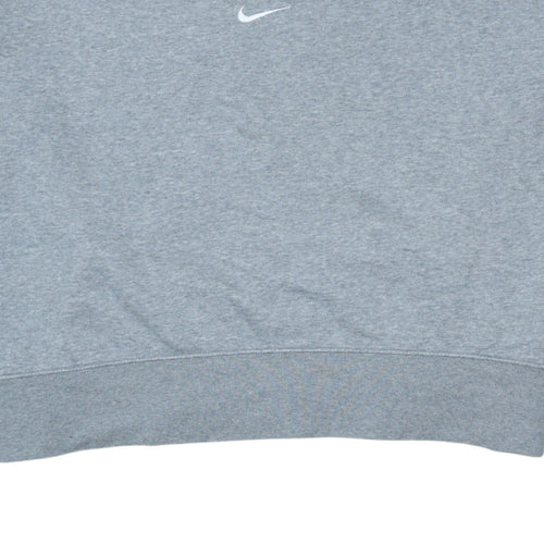 Nike Women Grey Crew Neck Pullover Sweatshirt Size L