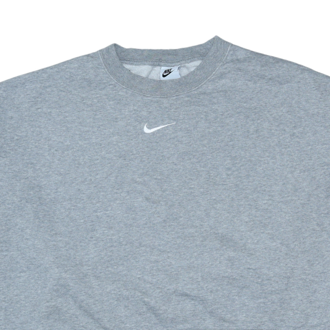 Nike Women Grey Crew Neck Pullover Sweatshirt Size L