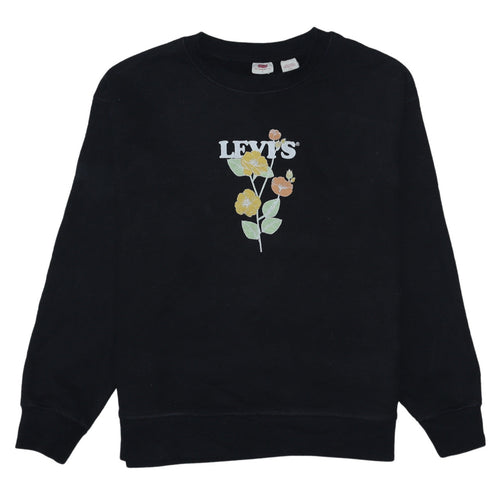 Levi’s Men’s Black Graphic Flower Pullover Sweatshirt Size L