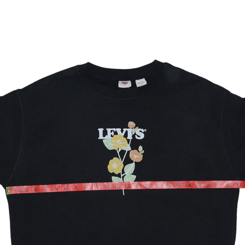 Levi’s Men’s Black Graphic Flower Pullover Sweatshirt Size L