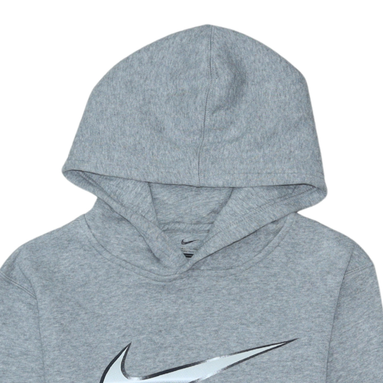 Nike Boys Grey Pullover Hoodie Size 12-13 Years Regular Fit Fleece