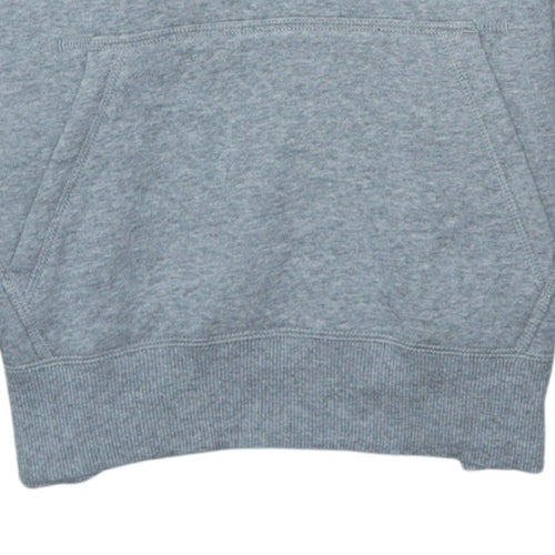 Nike Boys Grey Pullover Hoodie Size 12-13 Years Regular Fit Fleece