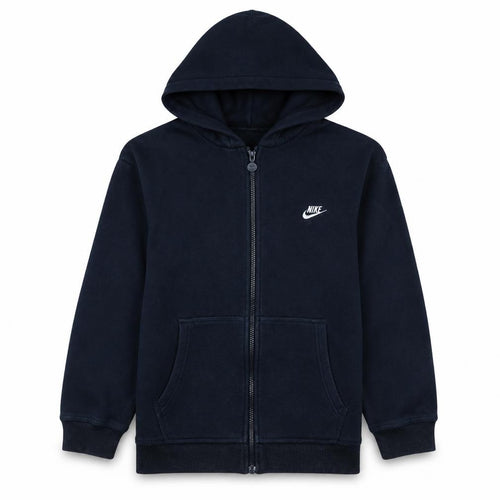 Nike Boys Navy Blue Full Zip Hoodie L 12-13 Years Sportswear Sweatshirt