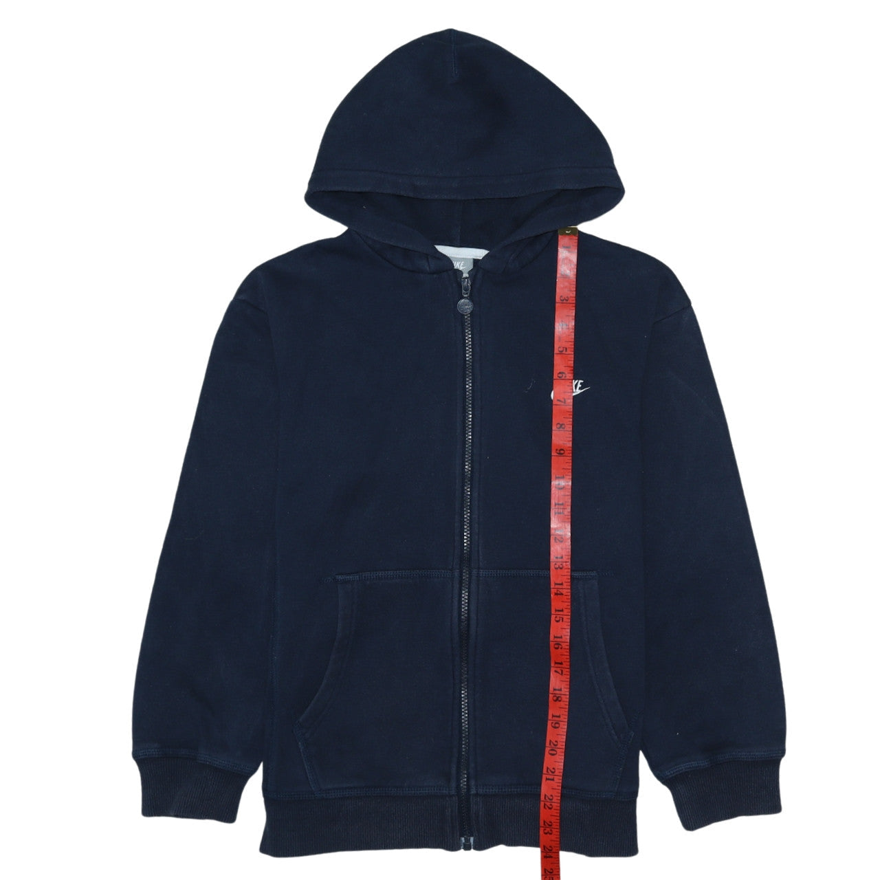 Nike Boys Navy Blue Full Zip Hoodie L 12-13 Years Sportswear Sweatshirt