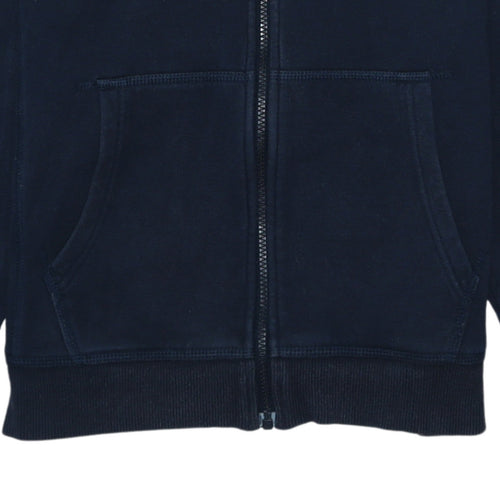 Nike Boys Navy Blue Full Zip Hoodie L 12-13 Years Sportswear Sweatshirt