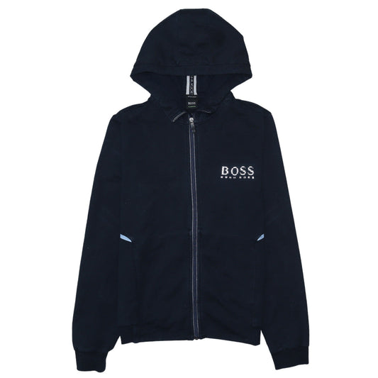 Hugo Boss Men's Blue Full Zip Hoodie Regular Fit Size S