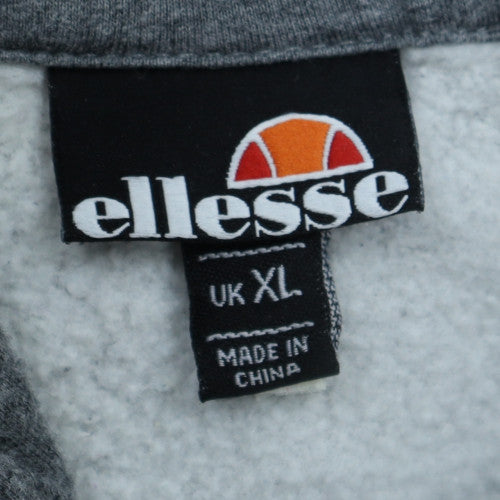 Ellesse Men’s Grey Pullover Hoodie XL Sports Cotton Blend