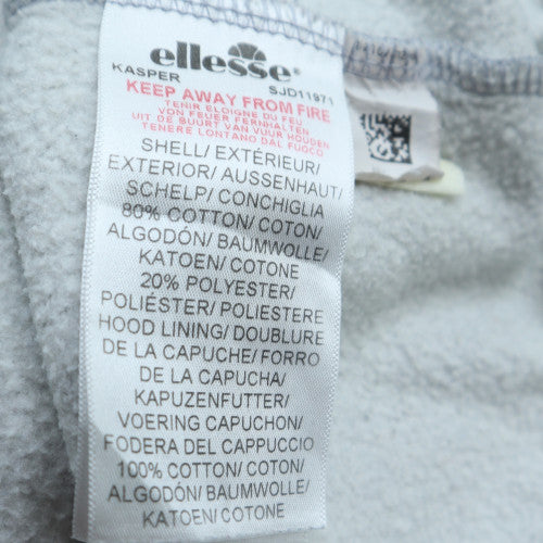Ellesse Men’s Grey Pullover Hoodie XL Sports Cotton Blend