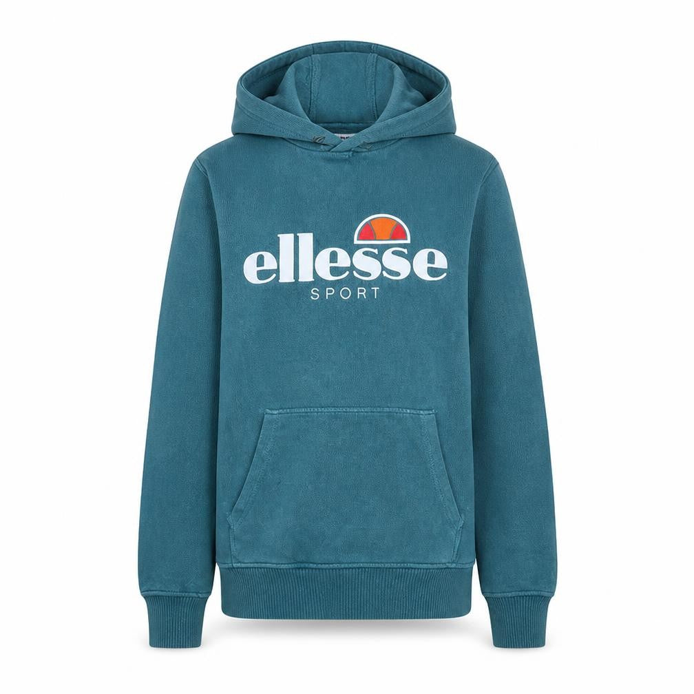 Ellesse Womens Teal Hoodie UK 8 Pullover Cotton Blend Sport Style
